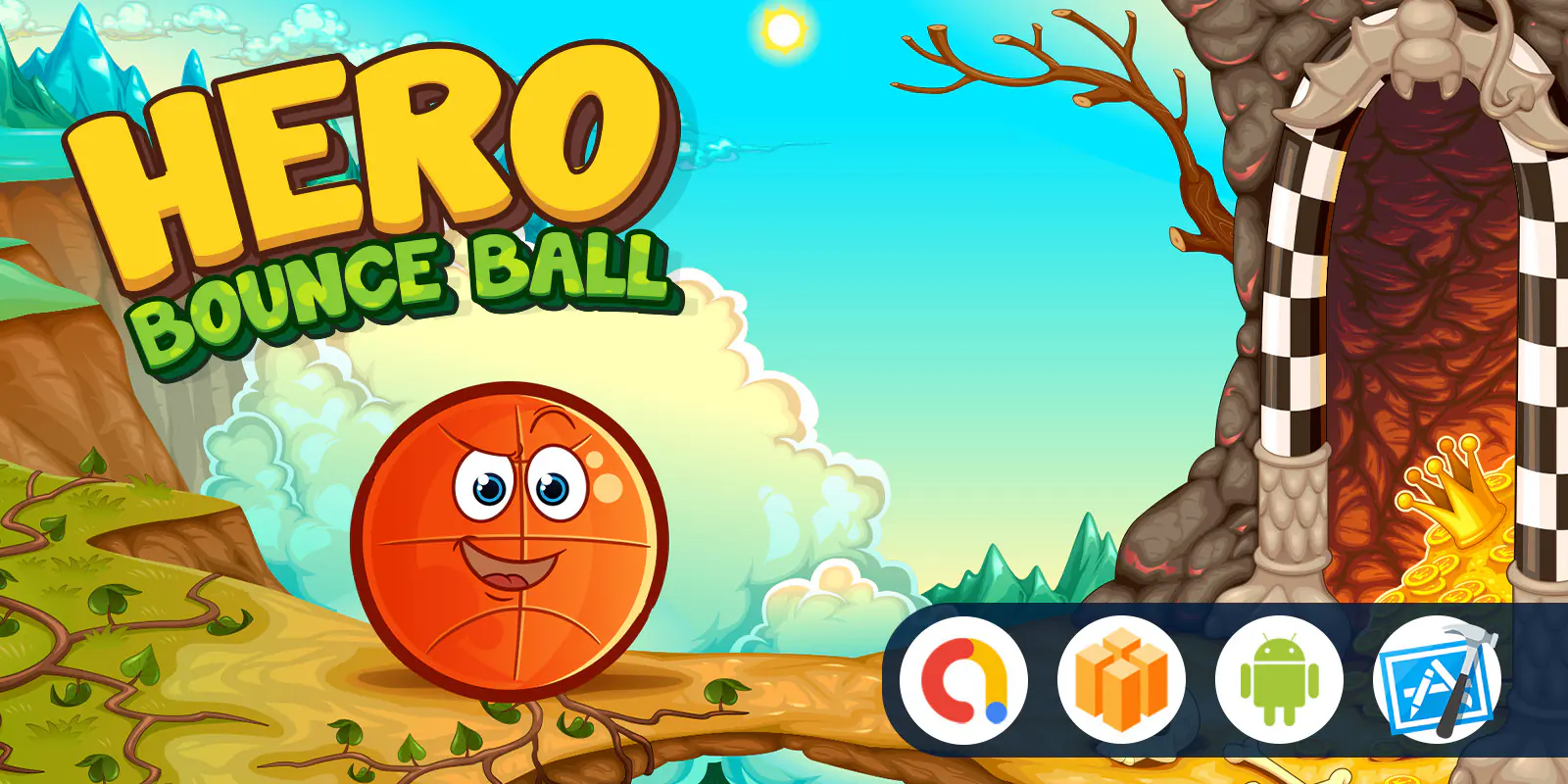 Hero Bounce Ball Adventure - Buildbox Full Game (Ready to Publish!) 🚀⚡