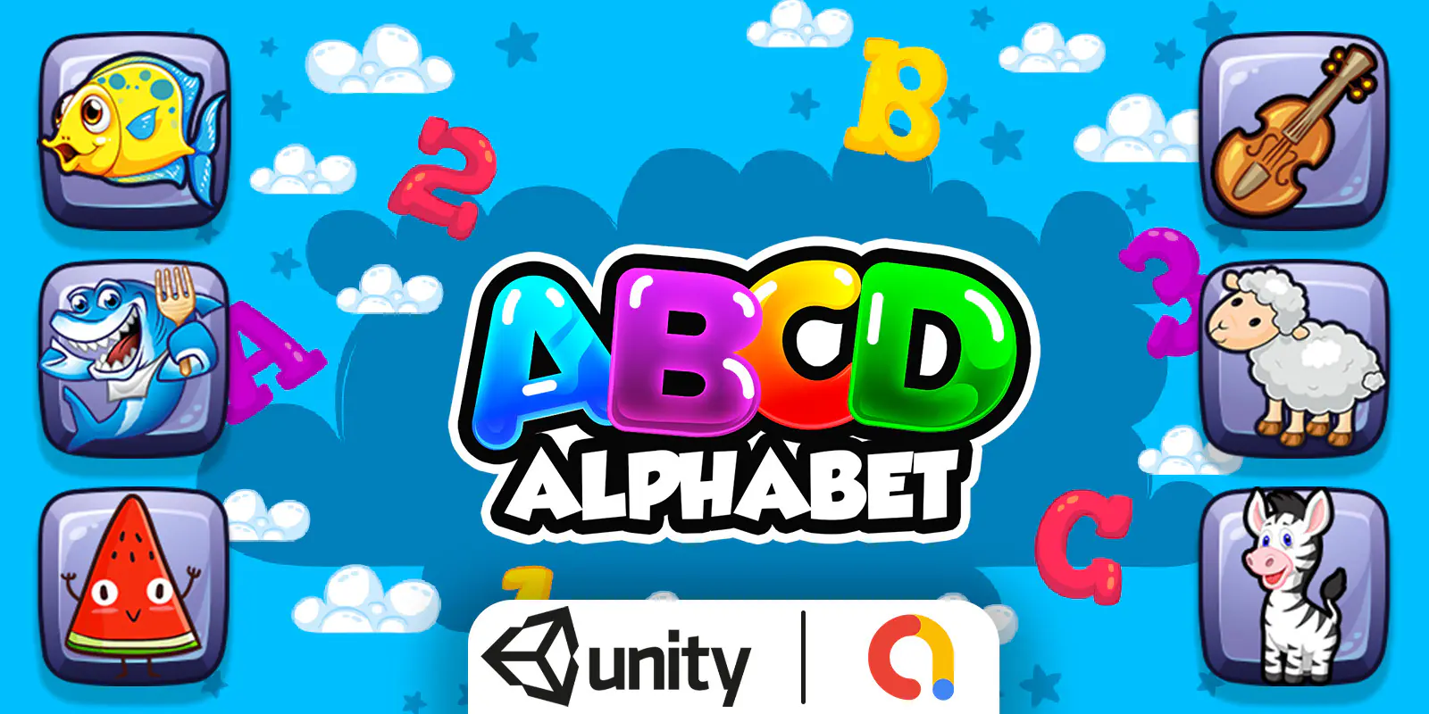 ABCD Alphabet Source code unity game