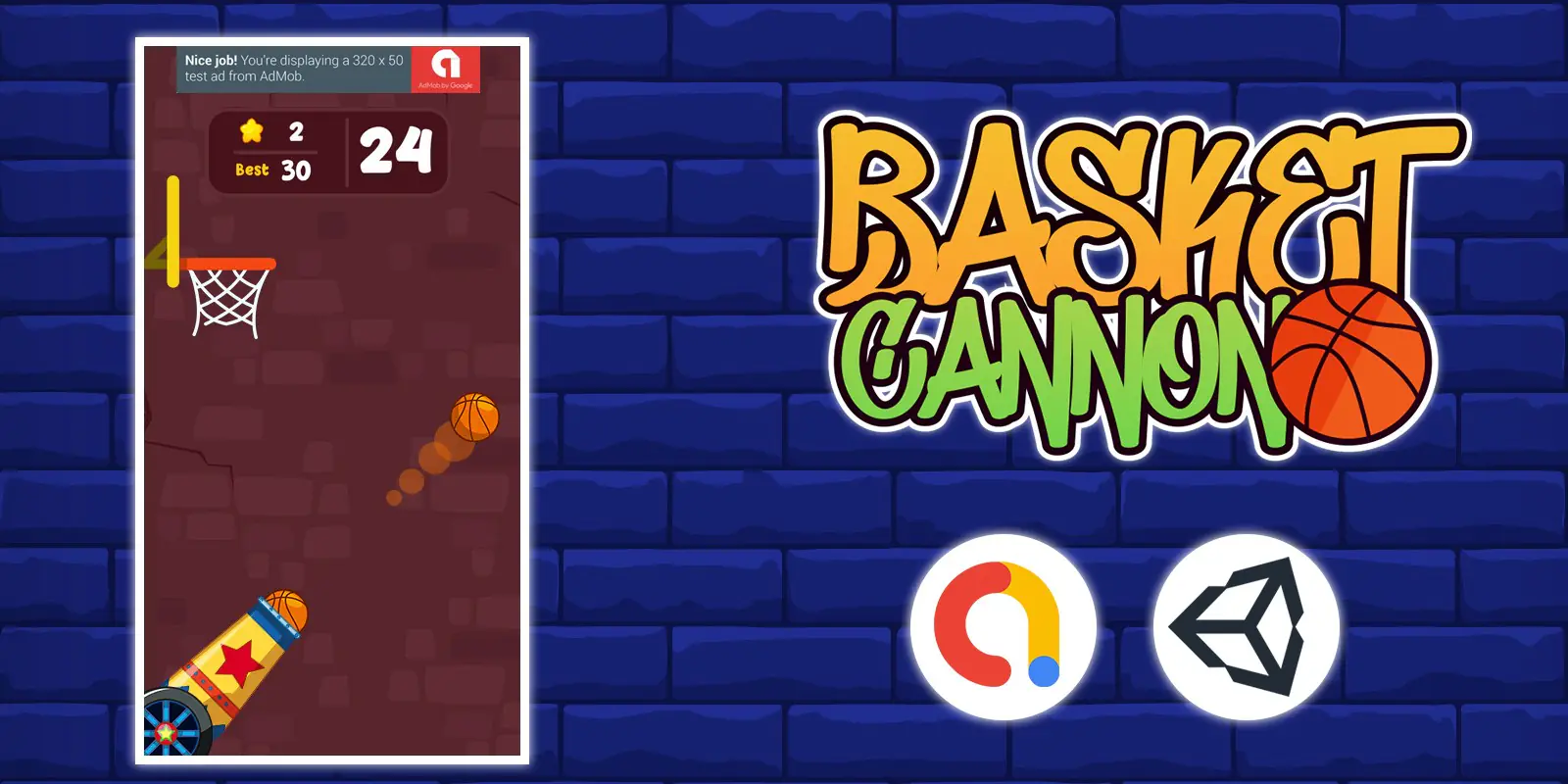 Cannon Basketball - Unity Game Template (Ready to Publish!) 🏀🎯